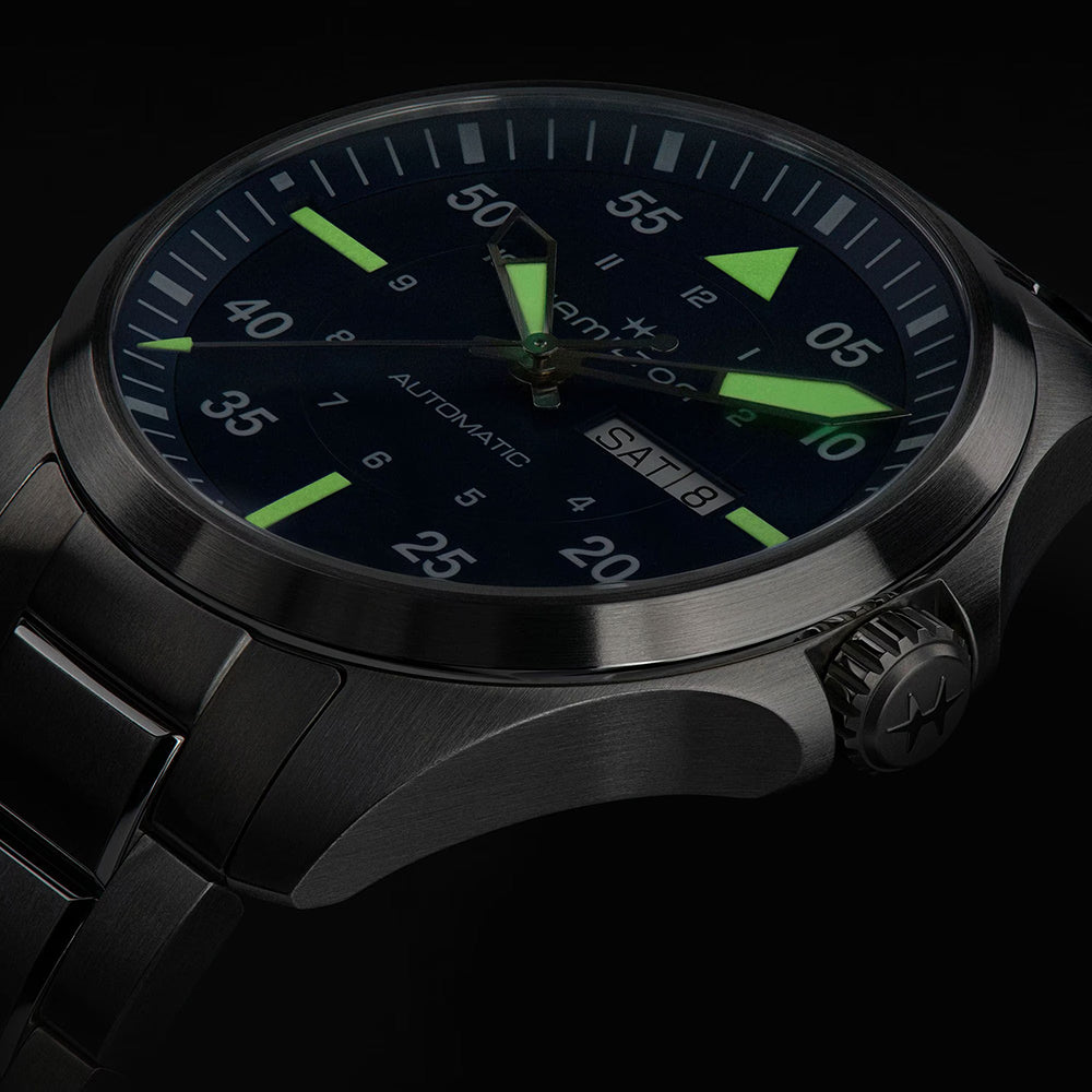 Hamilton Khaki Aviation Pilot Day Date H64635140 | King Jewelers