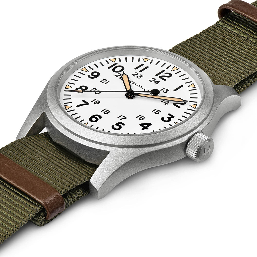 Hamilton Khaki Field Mechanical 42mm White | King Jewelers