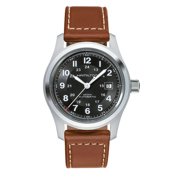 Hamilton Khaki Automatic 42mm ブラウンレザーバンド Hamilton Khaki Field Auto 42mm | King Jewelers