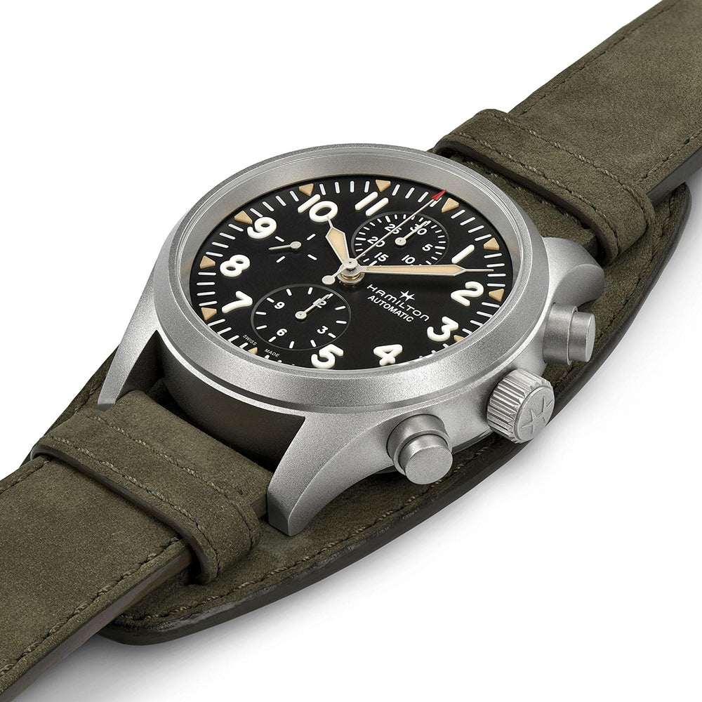 Hamilton Khaki Field Auto Chrono Black Dial | King Jewelers