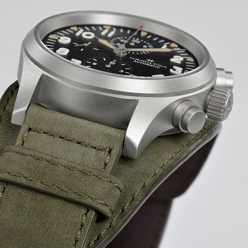 Hamilton Khaki Field Auto Chrono Black Dial | King Jewelers