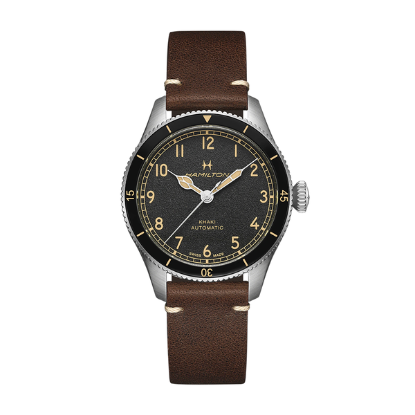 Hamilton Khaki Automatic 42mm ブラウンレザーバンド Hamilton Khaki Aviation Pilot Pioneer Auto | King Jewelers