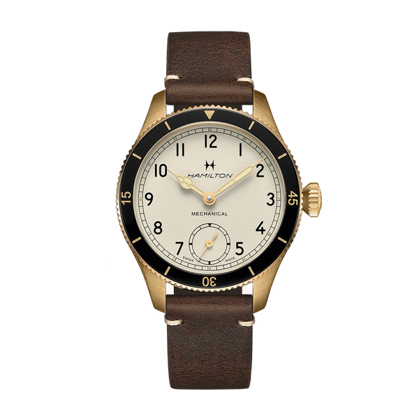 HAMILTON 時計 ブラウンレザー Hamilton Khaki Aviation Pilot Bronze 43mm | King Jewelers