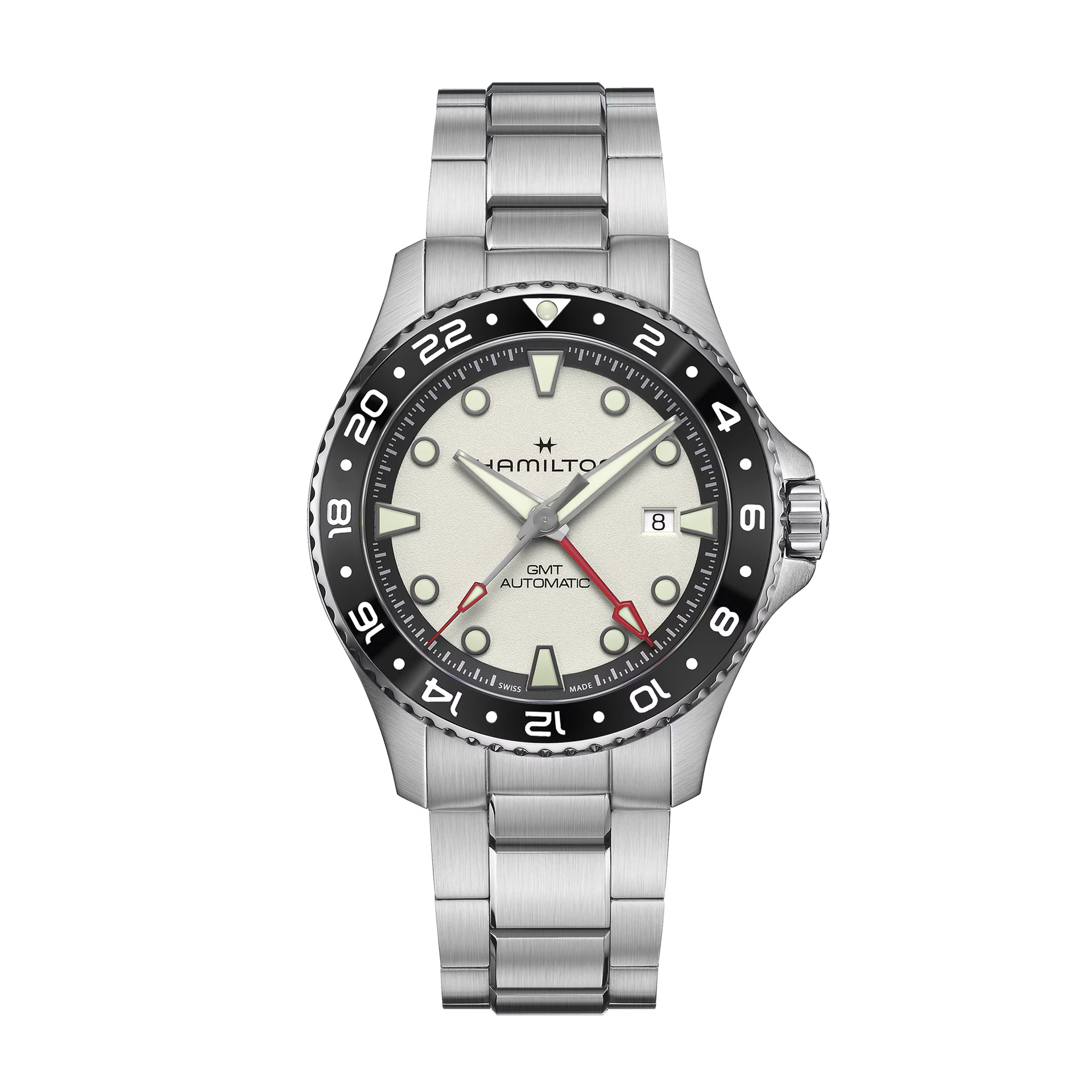 Hamilton Khaki Navy Scuba Auto GMT 43 Silver | King Jewelers