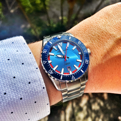 Pustovalov Just Dive 42mm Light Blue Watch