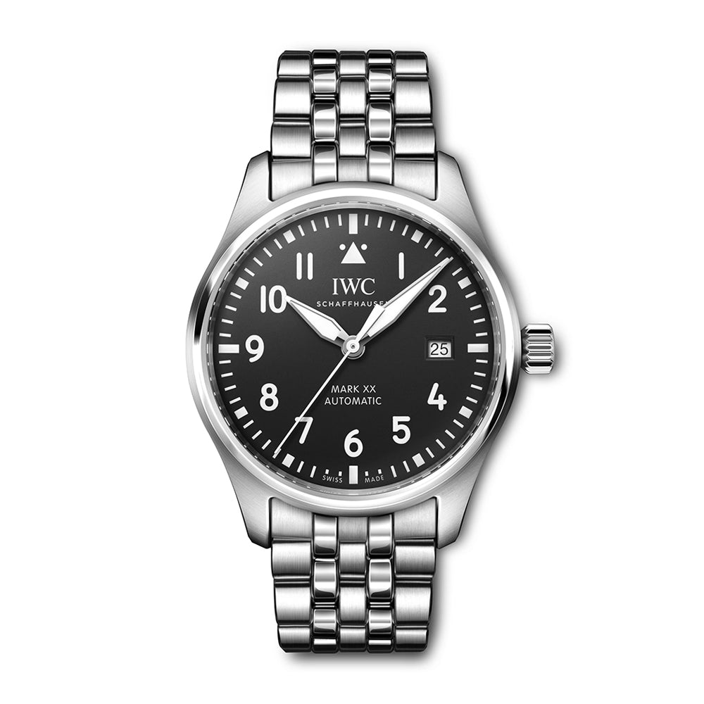 IWC　懐中時計用　チェーン　ステンレス　※iwcの袋付き IWC Pilots Watch Mark XX 40 Black Dial Steel | King Jewelers