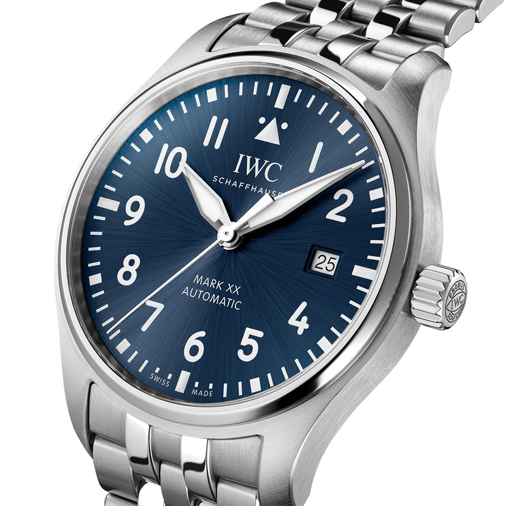 IWC Pilots Watch Mark XX 40 Blue Dial Steel | King Jewelers