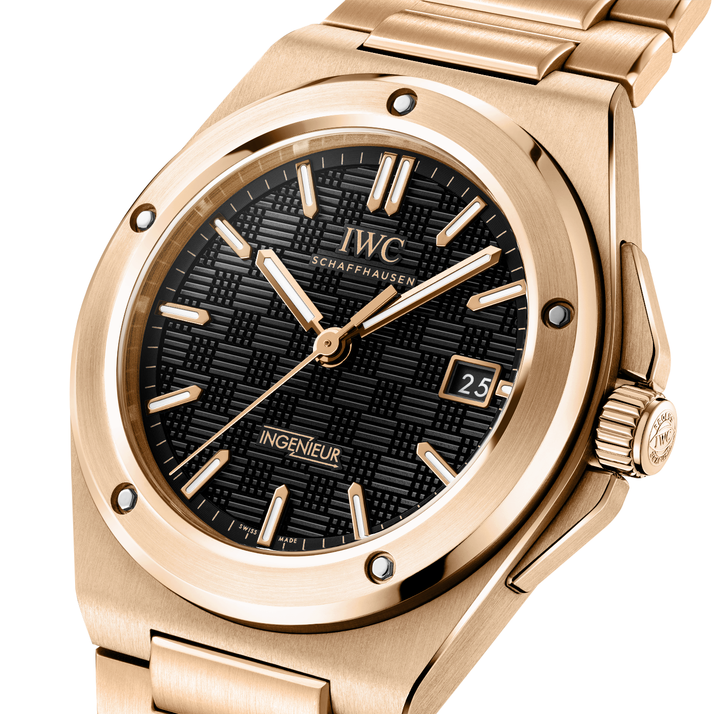 IWC Ingenieur Auto 40 5N Gold Black Dial | King Jewelers IWC Ingenieur Auto 40 5N Gold Black Dial | King Jewelers