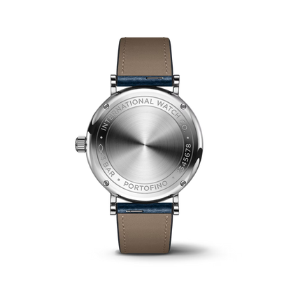 IWC Portofino 34 Silver Dial Blue Strap King Jewelers
