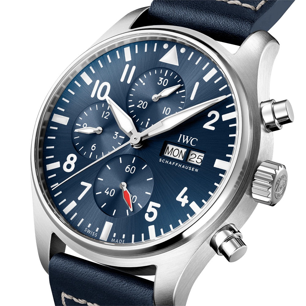 IWC Pilots Watch Chrono 43 Blue Dial Leather | King Jewelers
