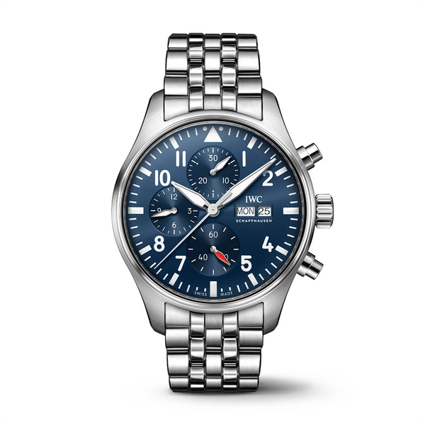 IWC Pilots Watch Chrono 43 Blue Dial Steel | King Jewelers