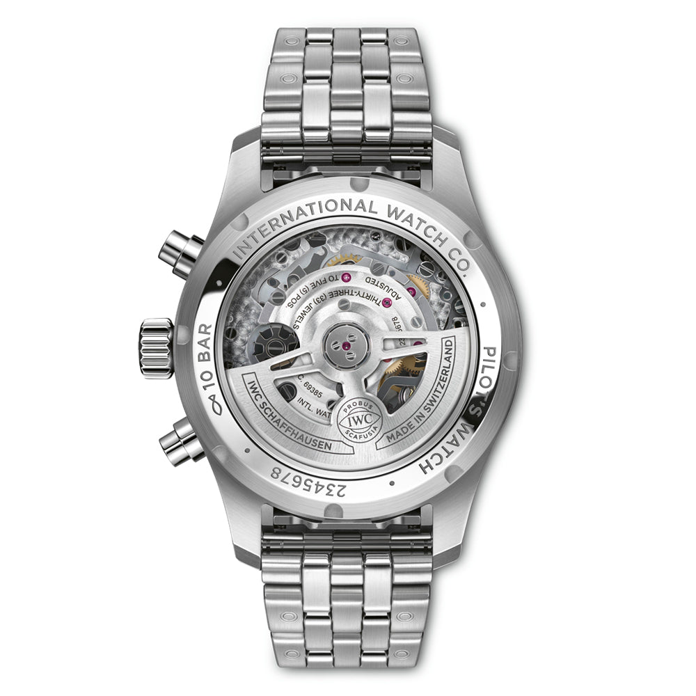 IWC Pilot's Chronograph 41 Steel Green Dial | King Jewelers