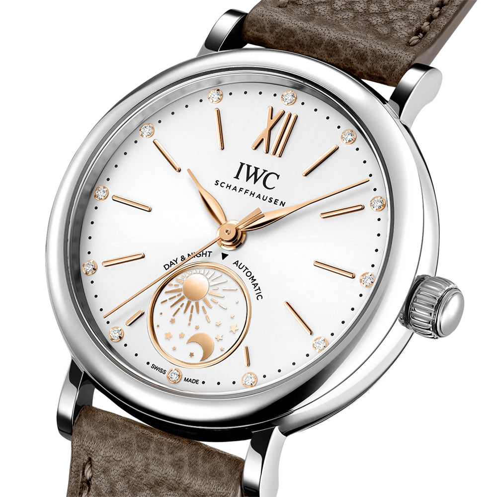 IWC Portofino Auto Day & Night 34 White Steel | King Jewelers