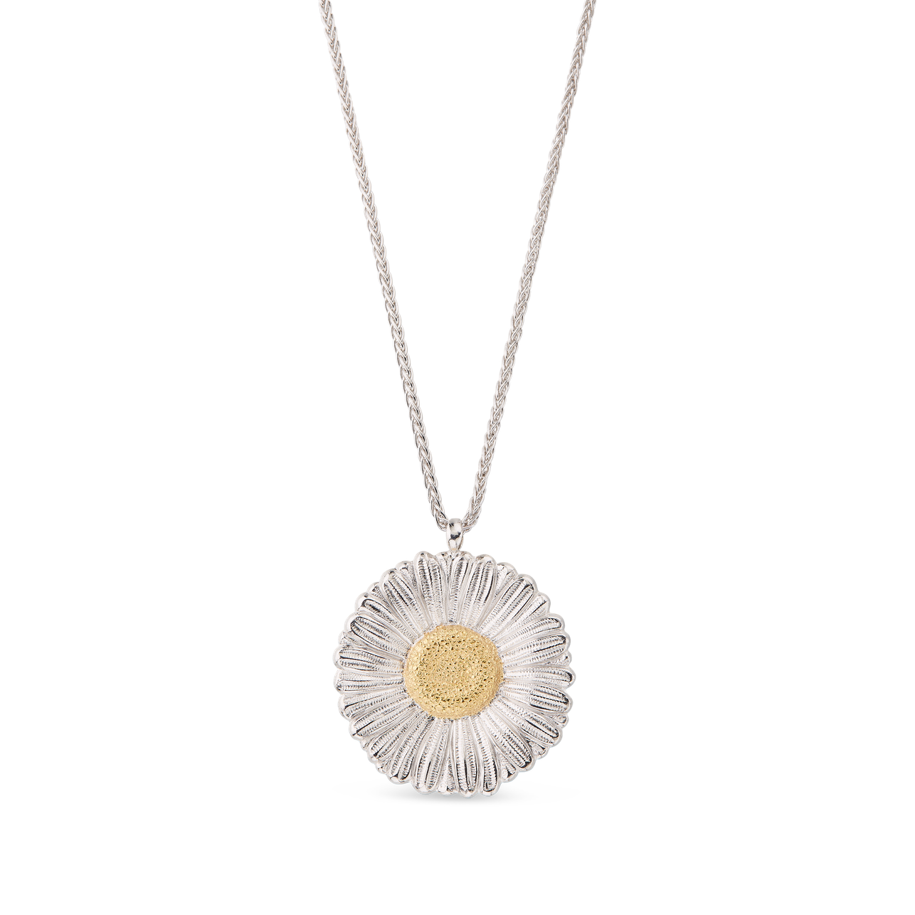 Buccellati Blossoms Daisy Silver and Vermeil Pendant