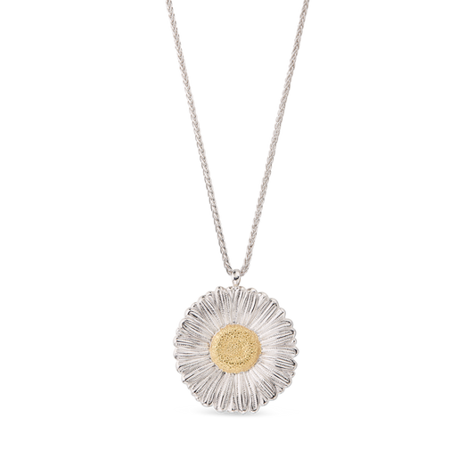 Buccellati Blossoms Daisy Silver and Vermeil Pendant