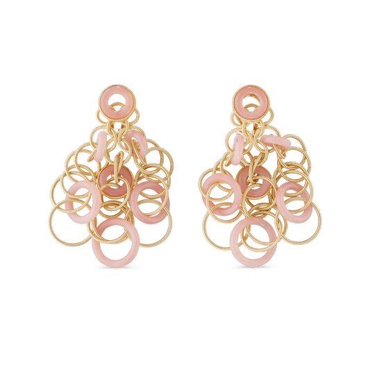 Buccellati Hawaii Color Earrings with Opal in 18K Yellow Gold