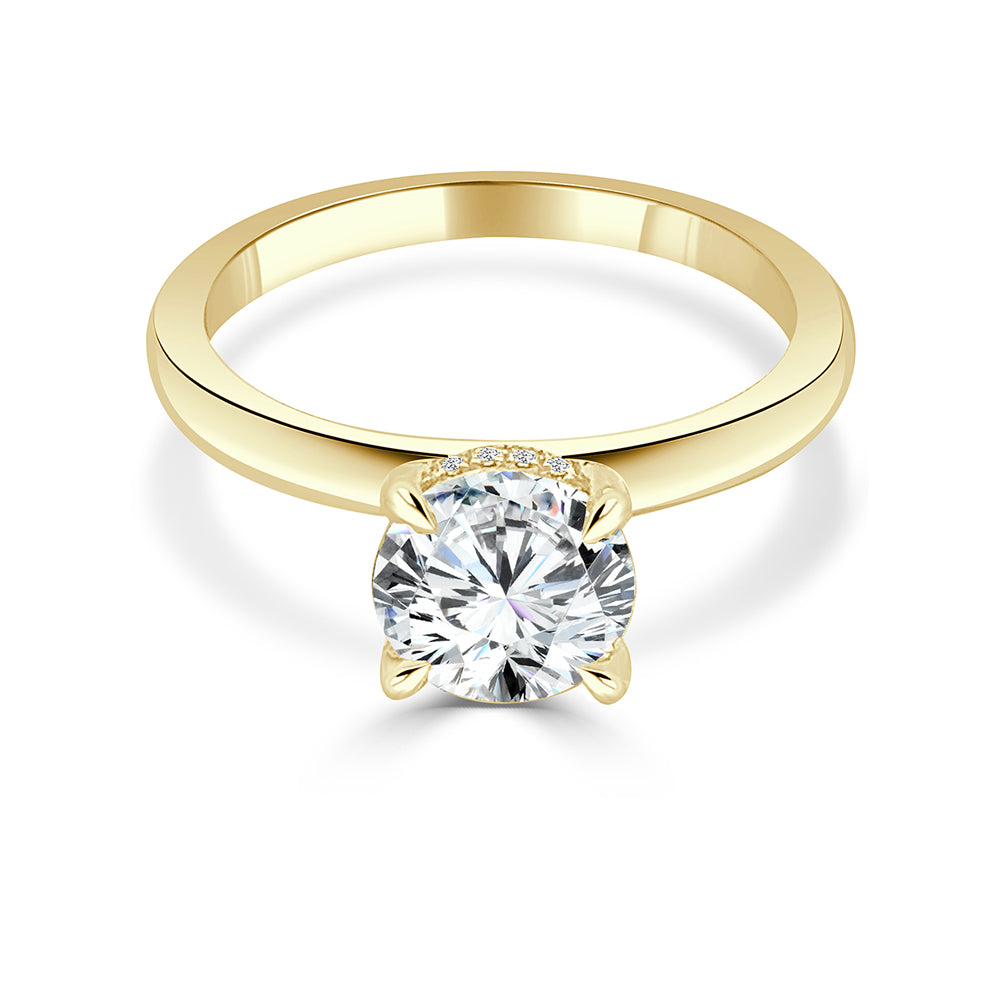 KJ5 1 Carat Semi-Mount 14K Yellow Gold