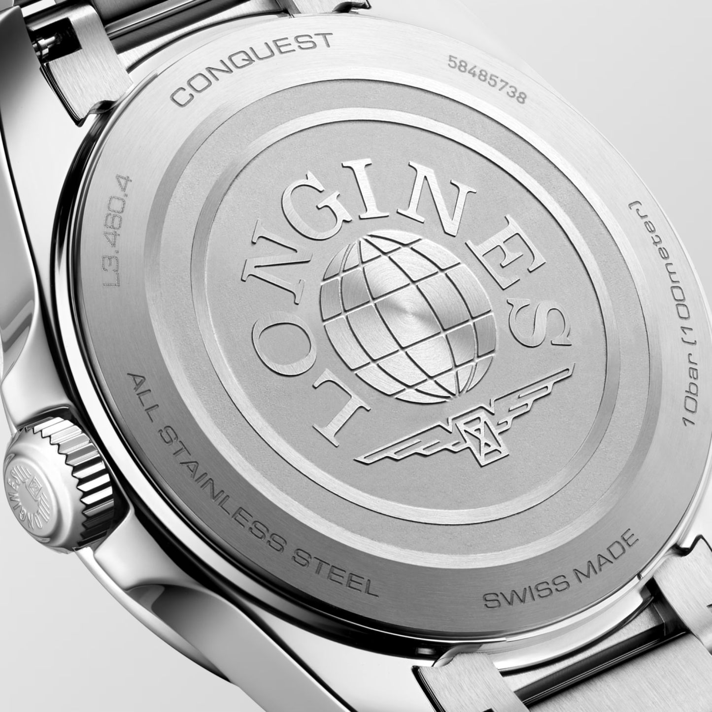 Longines Conquest 34mm White Dial Stainless Steel