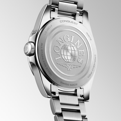 Longines Conquest 34mm White Dial Stainless Steel