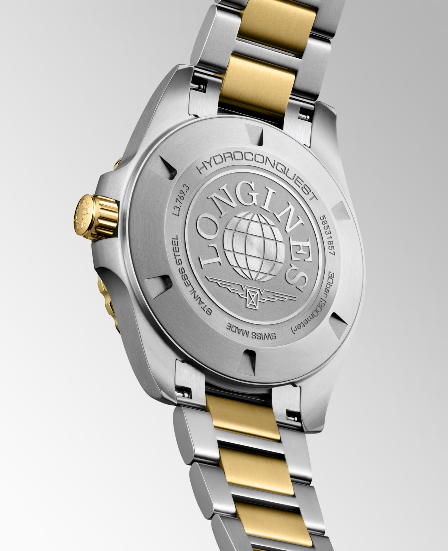 Longines HydroConquest 42mm Steel and Gold Blue Dial