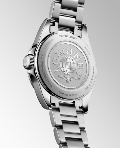 Longines Conquest 30mm Lavender Mauve Dial Bracelet