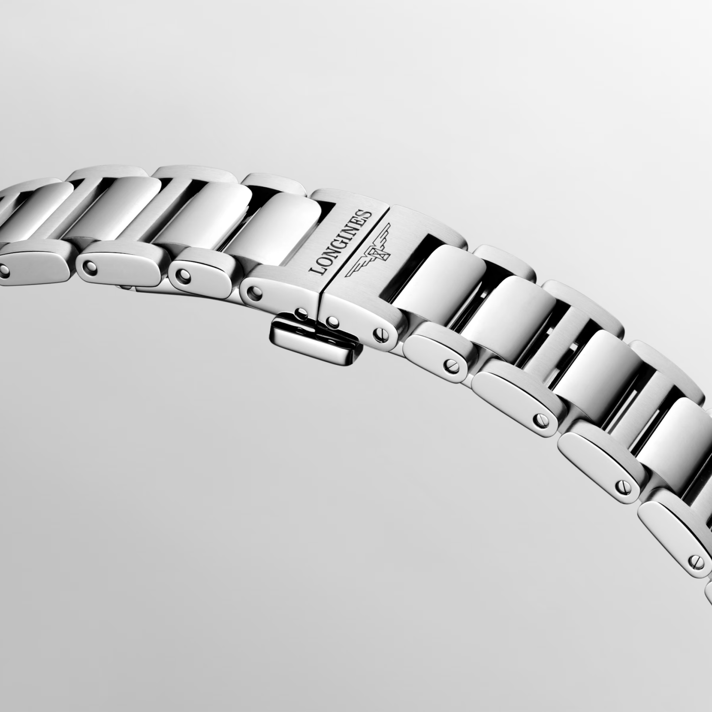 Longines Conquest 34mm White Mother-of-Pearl Dial Bracelet