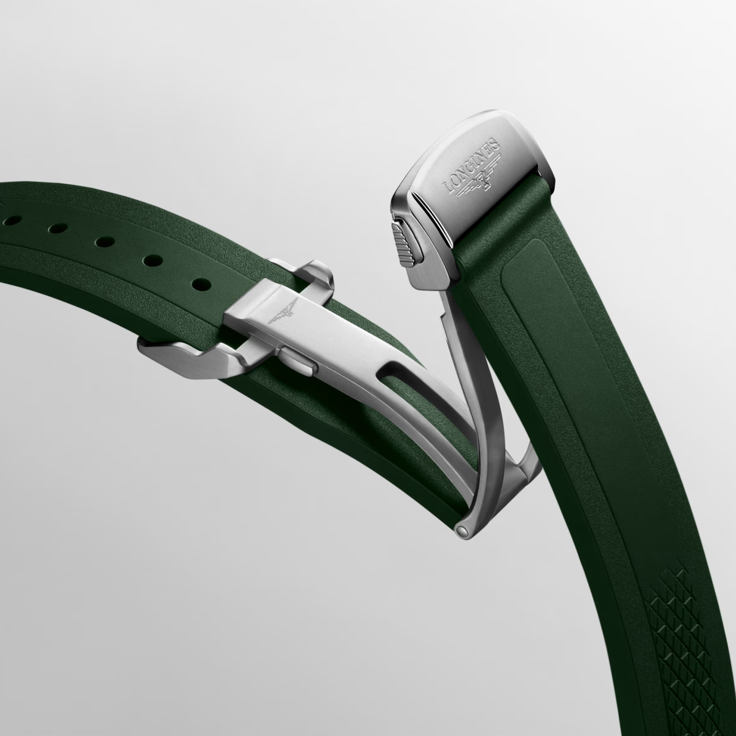 Longines Conquest 38mm Automatic Green Dial Stainless Steel & Rubber Watch