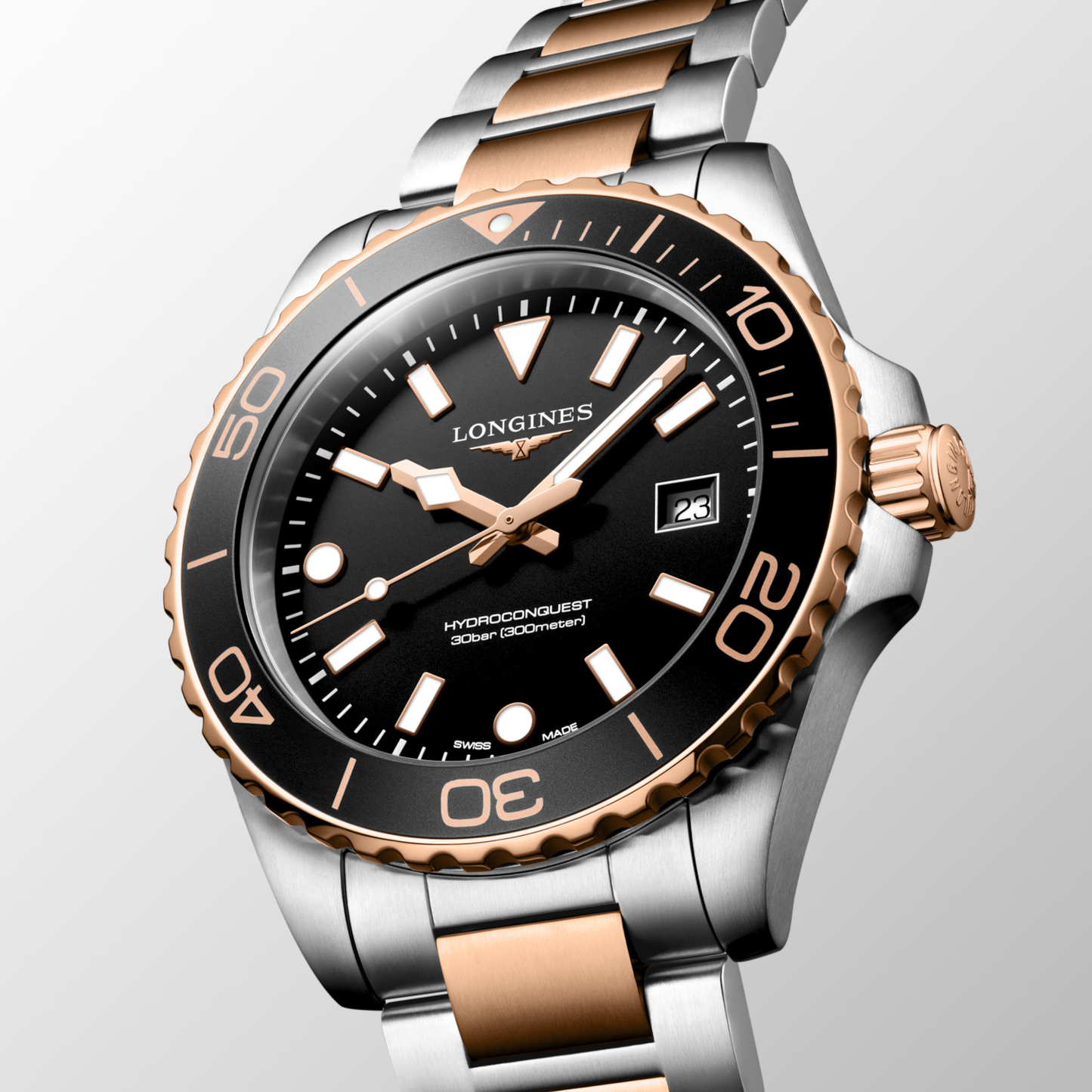 Longines HydroConquest 42mm Black Dial Bracelet