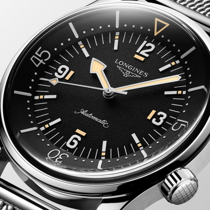 Longines Legend Diver 42mm Black Dial Bracelet