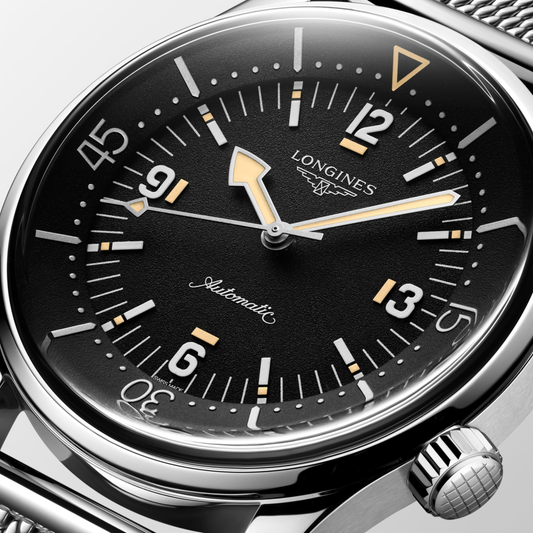 Longines Legend Diver 42mm Black Dial Bracelet