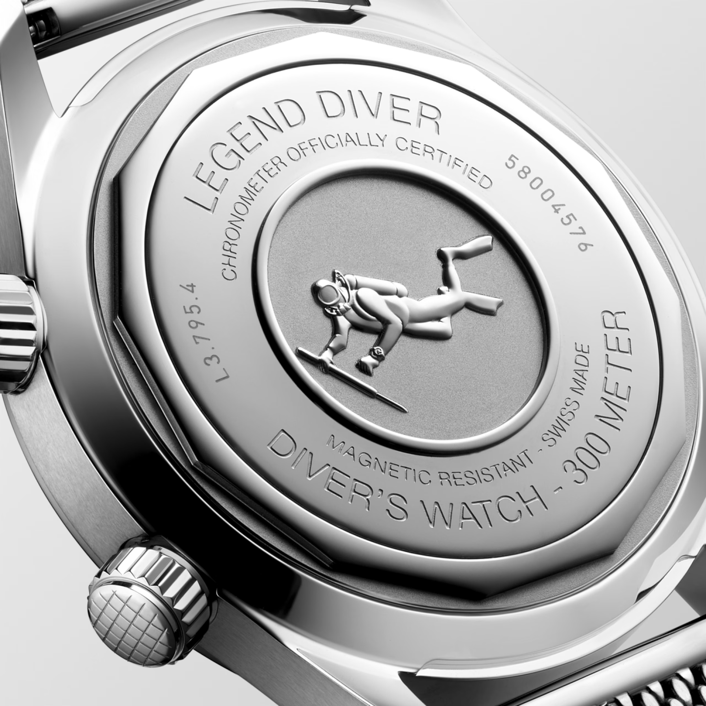 Longines Legend Diver 42mm Black Dial Bracelet