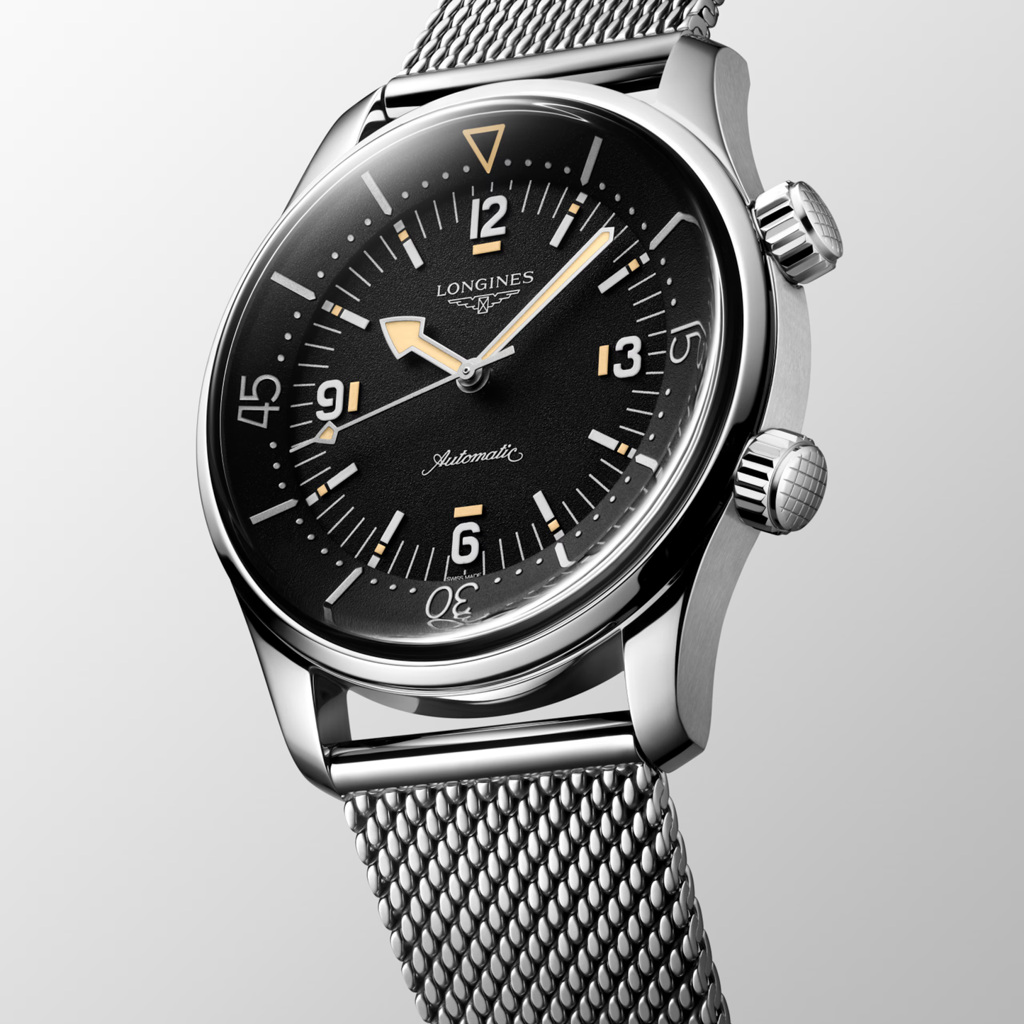 Longines Legend Diver 42mm Black Dial Bracelet