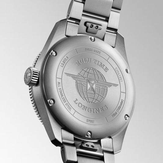 Longines Spirit Zulu Time 42mm Automatic GMT Anthracite Dial Watch
