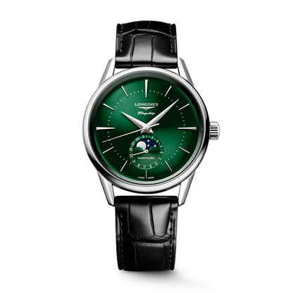 Longines Flagship Heritage Moonphase 38.5mm Green Dial
