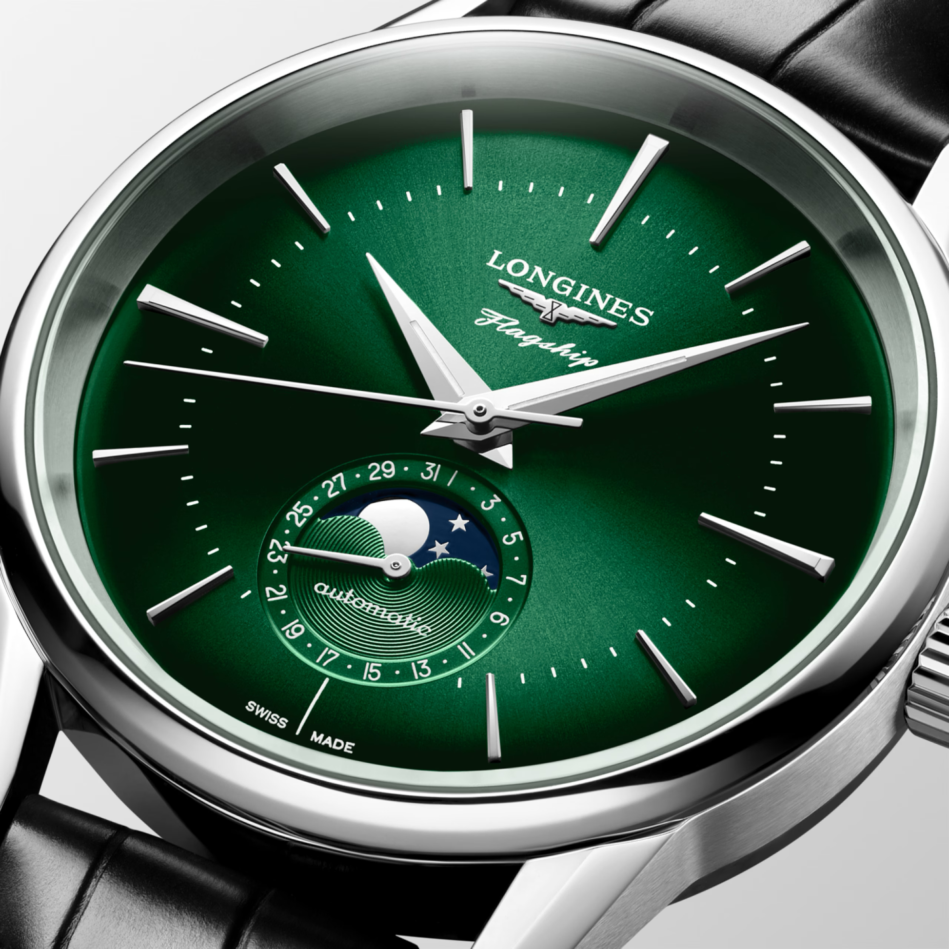 Longines Flagship Heritage Moonphase 38.5mm Green Dial