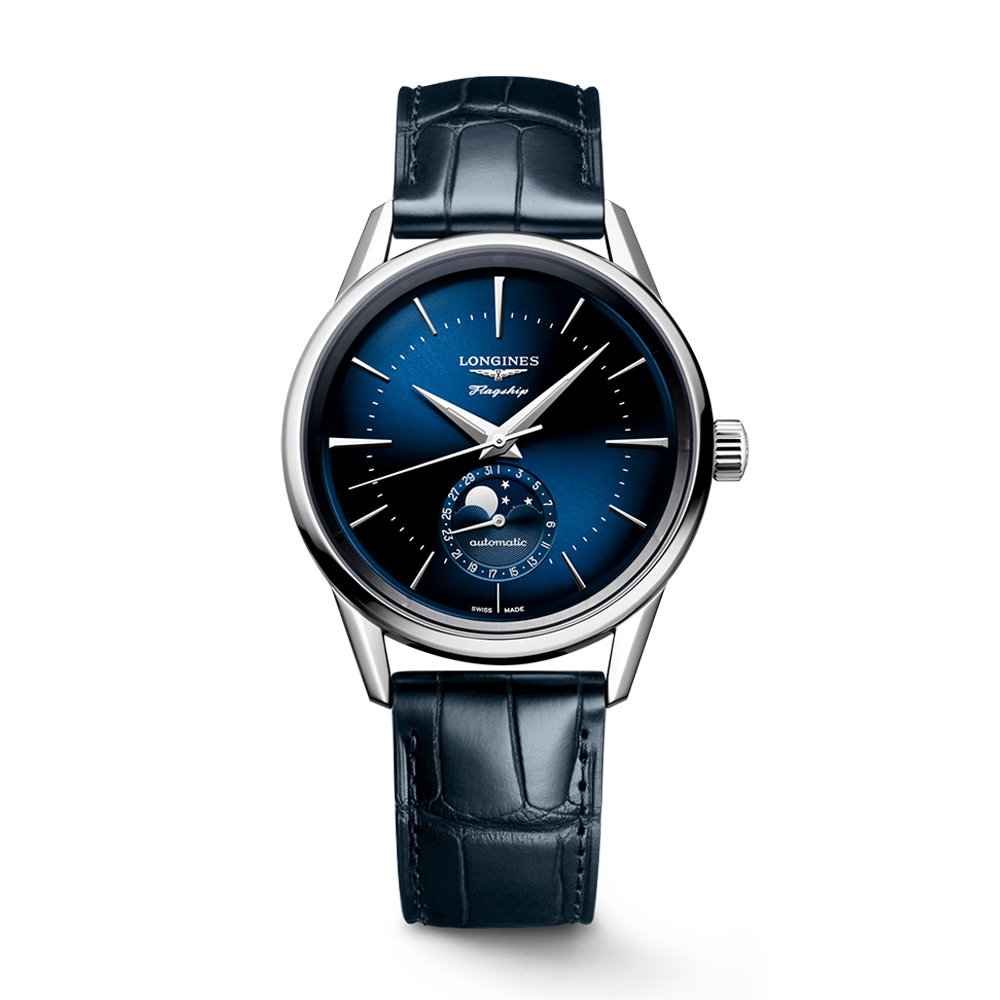 Longines Flagship Heritage Moonphase 38.5mm Blue Dial