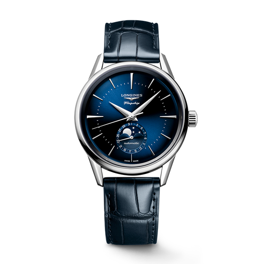 Longines Flagship Heritage Moonphase 38.5mm Blue Dial