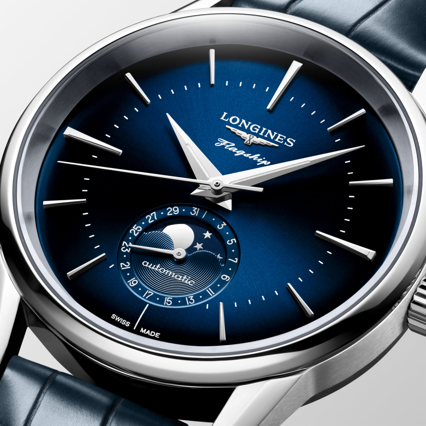 Longines Flagship Heritage Moonphase 38.5mm Blue Dial