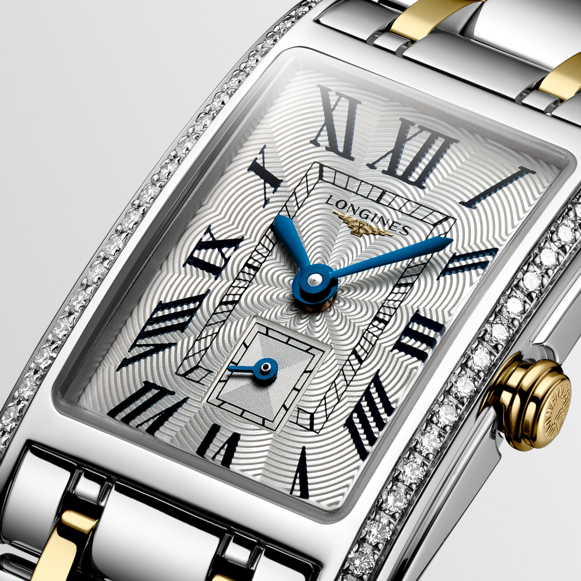 Longines DolceVita Steel and Yellow Gold Diamond 20.80 x 32mm
