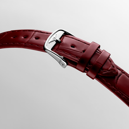 Longines DolceVita 37mm Ivory Rose Dial Leather Strap