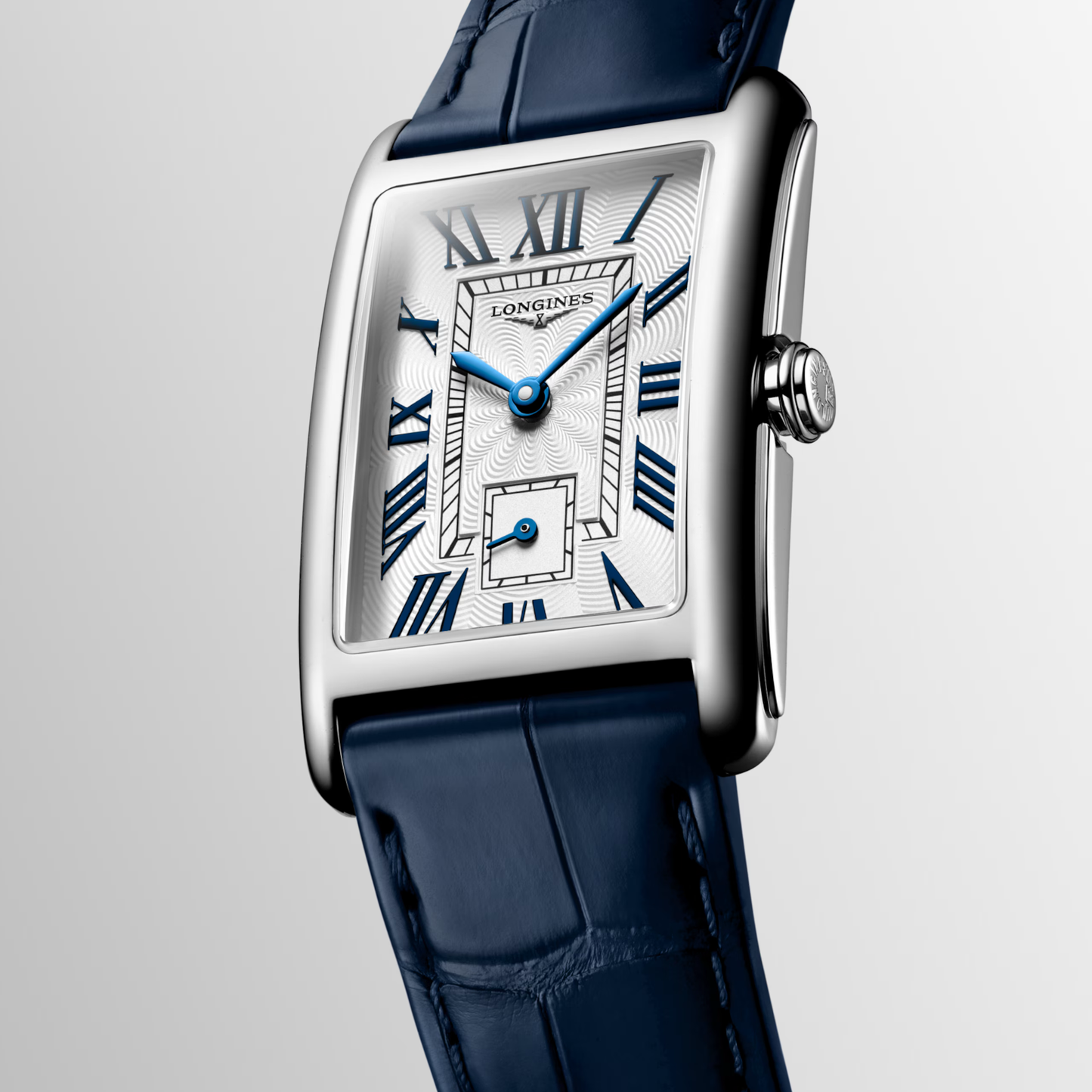 Longines DolceVita 37mm Silver Dial Leather Strap