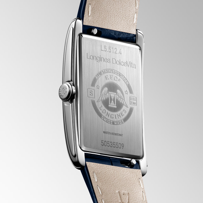 Longines DolceVita 37mm Silver Dial Leather Strap