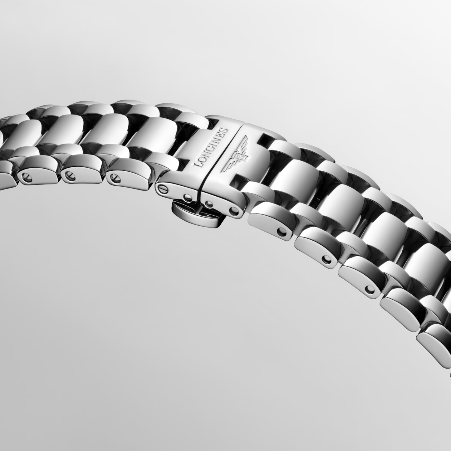Longines PrimaLuna 30mm Silver Dial Bracelet