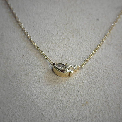 MQ DIA NECKLACE