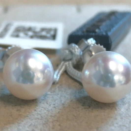PRL STUDS 8-8.5MM AA 18W