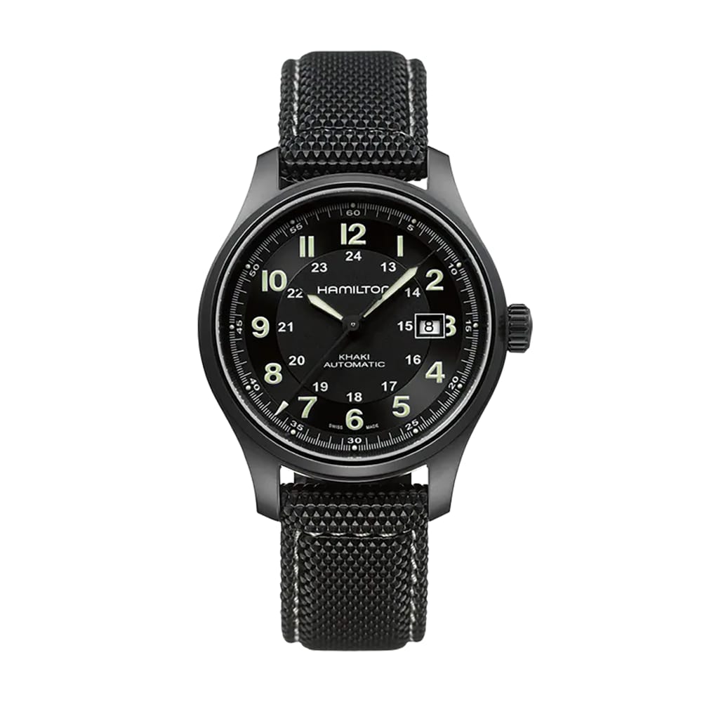 Hamilton Khaki Field Titanium Auto 42mm Black Dial Watch