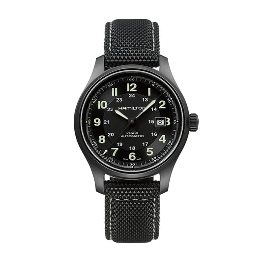 Hamilton Khaki Field Titanium Auto 42mm Black Dial Watch