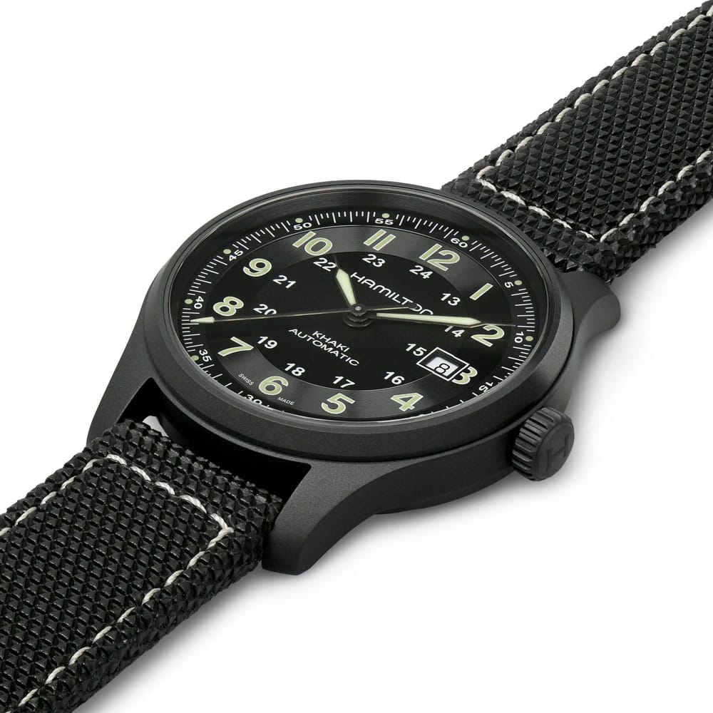 Hamilton Khaki Field Titanium Auto 42mm Black Dial Watch