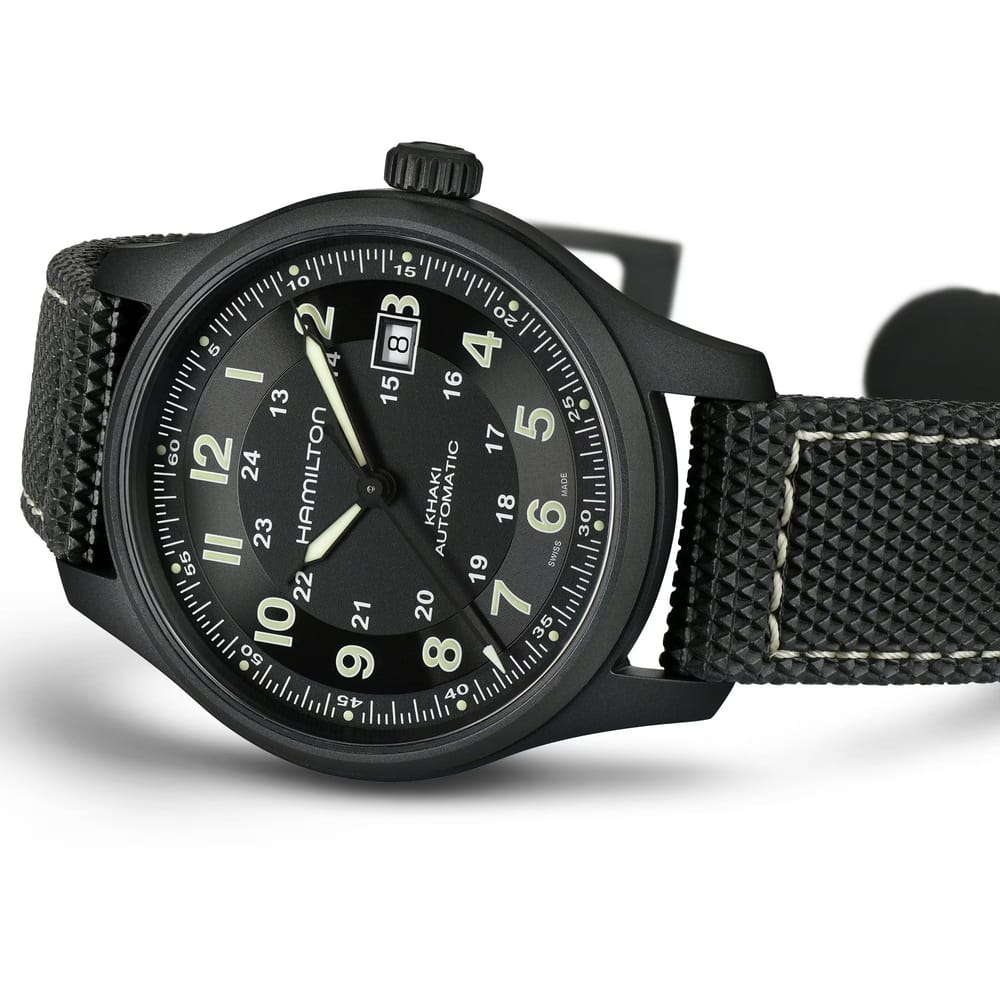 Hamilton Khaki Field Titanium Auto 42mm Black Dial Watch