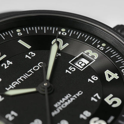Hamilton Khaki Field Titanium Auto 42mm Black Dial Watch